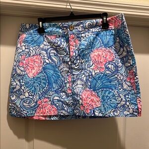 Lilly Pulitizer Skort and Pink Seashell Pattern Skirt